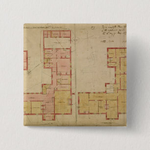Pläne für das rote Haus, Bexley Heide, 1859 Button