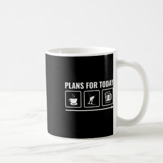 Pläne für den heutigen sonnigen Biathlon Ski Shoot Kaffeetasse