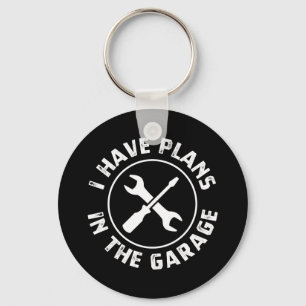 Pläne für Garage Car Liebhaber Schlüsselanhänger