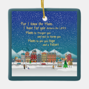 Pläne, Ihnen Hoffnung und eine Zukunft-Jeremiah 29 Keramikornament