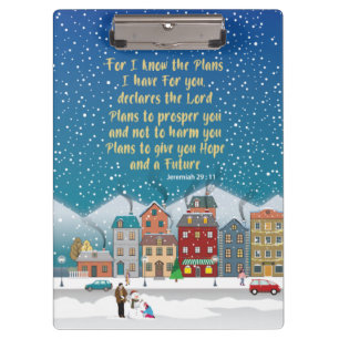 Pläne, Ihnen Hoffnung und eine Zukunft-Jeremiah 29 Klemmbrett