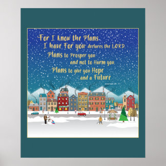 Pläne, Ihnen Hoffnung und eine Zukunft-Jeremiah 29 Poster