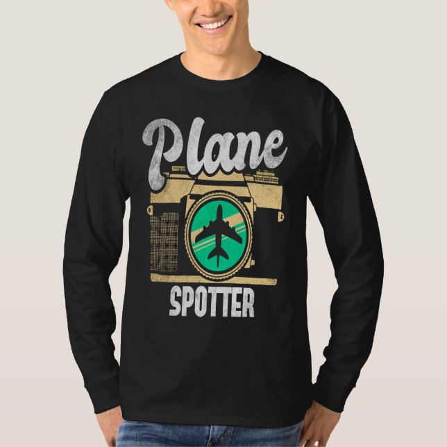 Plane Spotter Spotting Aircraft Airplane Fan Love  T-Shirt (Vorderseite)