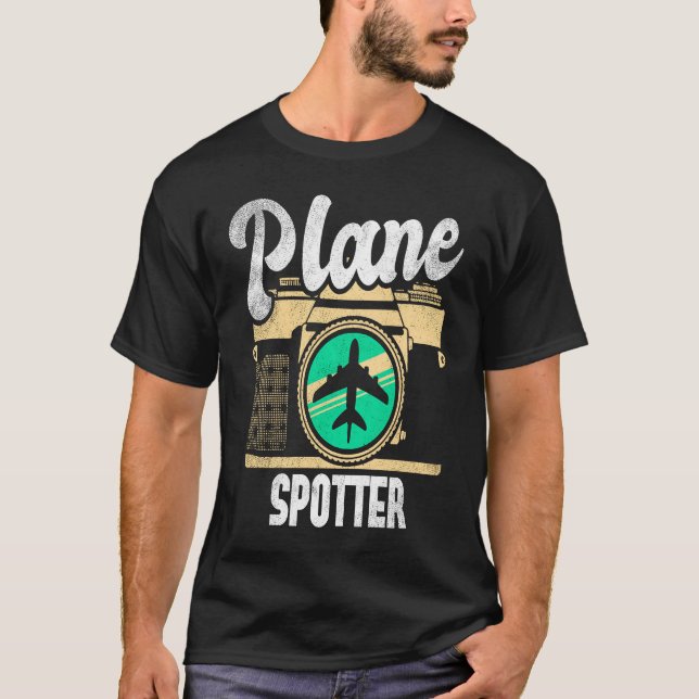 Plane Spotter Spotting Aircraft Airplane Fan Love  T-Shirt (Vorderseite)