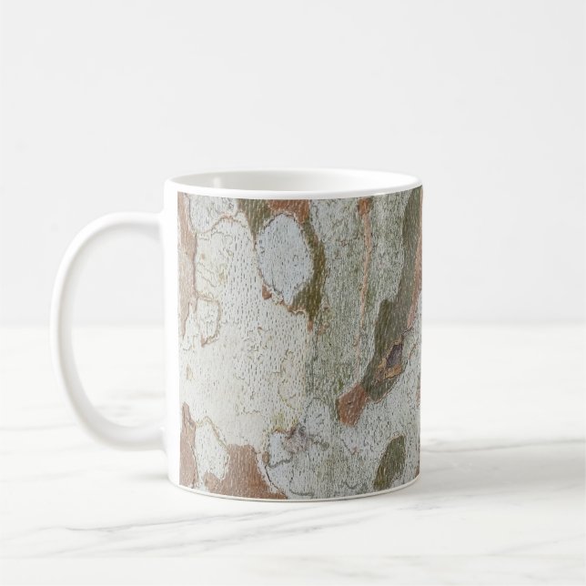 Plane tree camouflage looks bark pattern coffee mu kaffeetasse (Links)