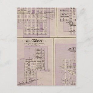 Pläne von Brooklyn, Grinnell Postkarte
