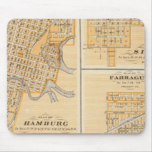 Pläne von Hamburg, Sidney, Farragut Mousepad