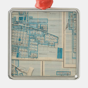Pläne von Mt Plessant, Toledo Silbernes Ornament