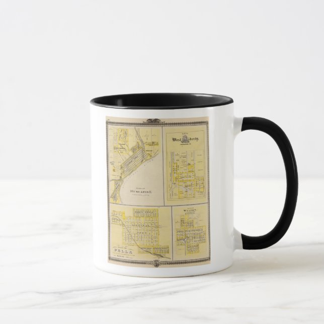 Pläne von Muscatine, West Liberty Tasse (Rechts)