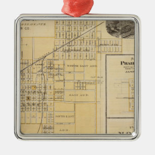 Pläne von Newton, Prairie City Ornament Aus Metall