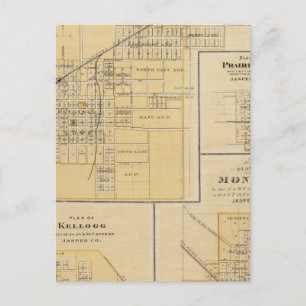 Pläne von Newton, Prairie City Postkarte