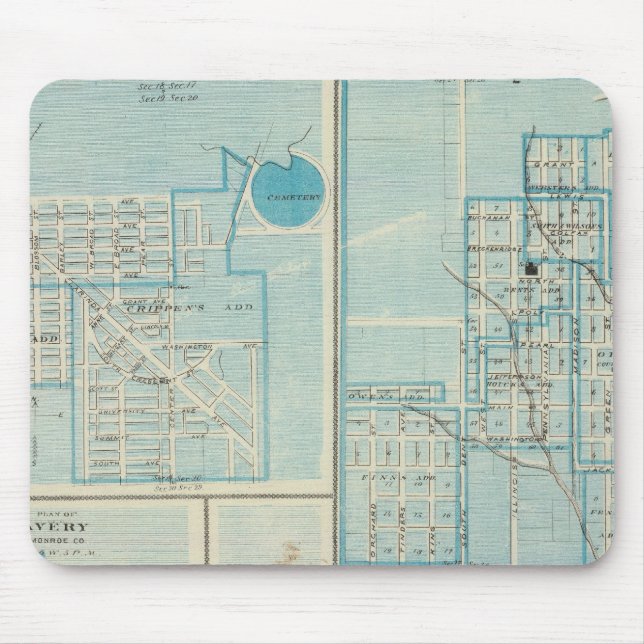 Pläne von Shenandoah, Bedford Mousepad (Vorne)
