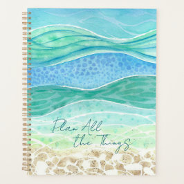 "Planen Sie alles" Beach Vibes Wasserfarbe Planer