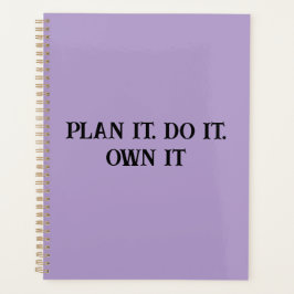 Planen Sie, es zu machen, ist die Inspirationsquel Planer