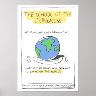 Planen unseres Lebens auf dem Lebensmittelplakat Poster