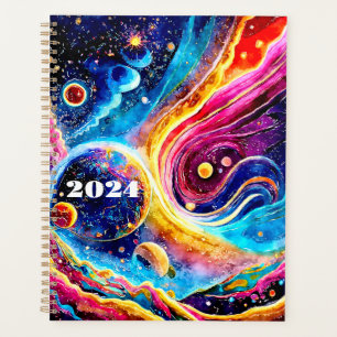 PLANER 2024 NIEDLICH EINFACHES GALAXY-DESIGN
