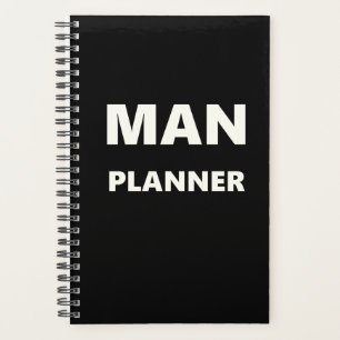 Planer für Männer Mann Planer White Schriftart B