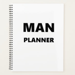 Planer für Männer Mensch Planer Schwarzer Schrifta