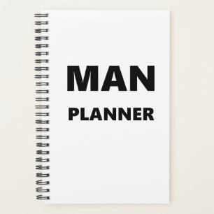 Planer für Männer Mensch Planer Schwarzer Schrifta