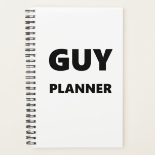 Planer für Männer Typ Planer Schwarzer Schriftart