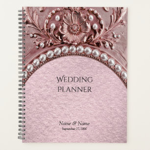 Planer mit rosa Blumen