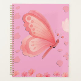 Planer-Notizbuch im rosa ästhetischen Stil Planer