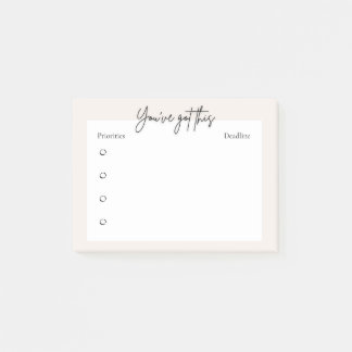 Planer Post-it / Klebezettel - minimalistisches De