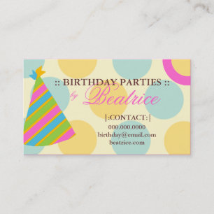 PLANER-ROSA des PARTY-311-BIRTHDAY Visitenkarte