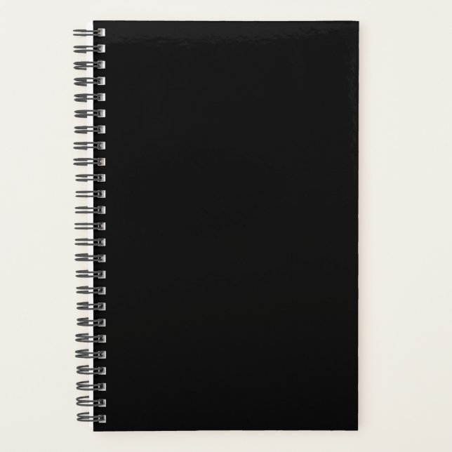 Planer Schwarz Farbe Einfach Schlicht Schwarz (Vorderseite)