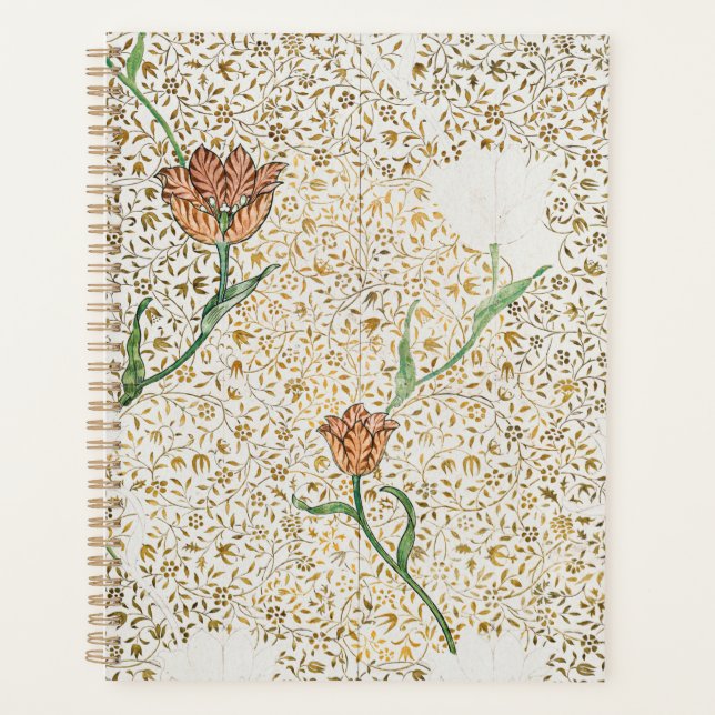 PLANER: WILLIAM MORRIS: GARDEN TULIP ZEICHNEND PLANER (Vorderseite)