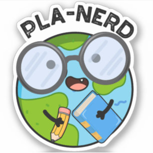 Planerd Lustige Planet-Wortspiele  Aufkleber