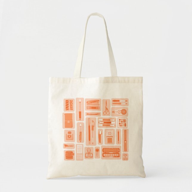 Planerfestplatte Peach Orange Tragetasche (Vorne)