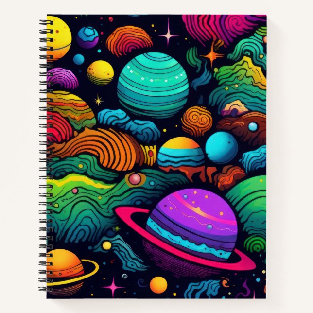 Planet background notizbuch (Vorderseite)