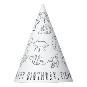 Planet Birthday Party Hat Partyhütchen