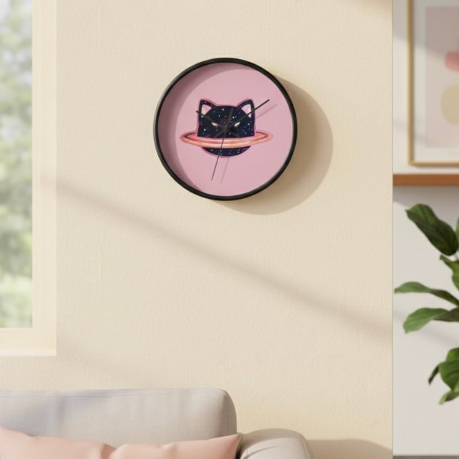 Planet Cat Clock Uhr (Von Creator hochgeladen)