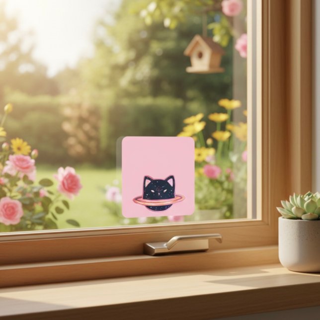 Planet Cat Dreieckiger Aufkleber (Von Creator hochgeladen)