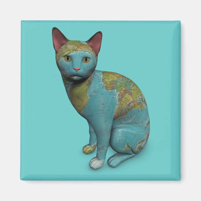 Planet Cat Magnet (Vorne)
