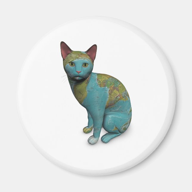 Planet Cat Magnet (Vorne)