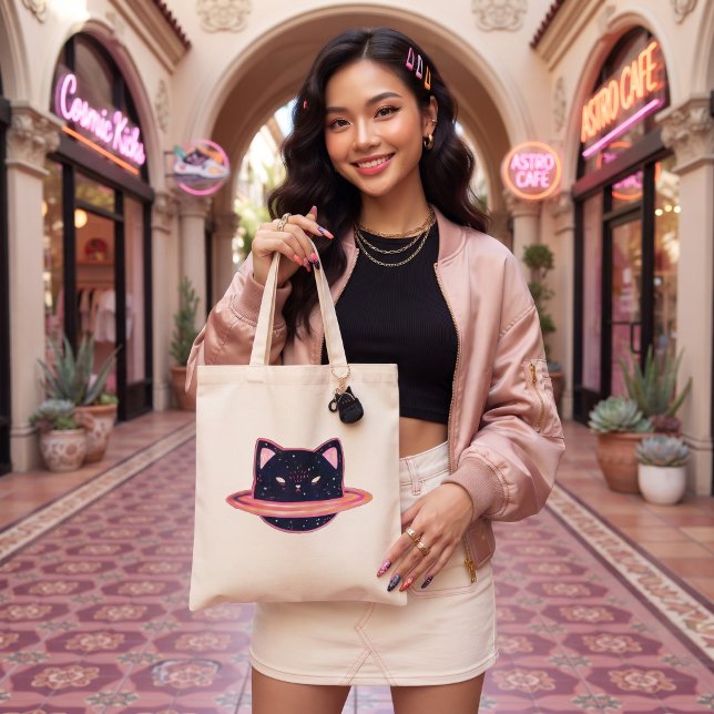 Planet Cat Tote Bag Tragetasche (Von Creator hochgeladen)