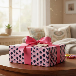 Planet Cat Wrapping Paper Geschenkpapier