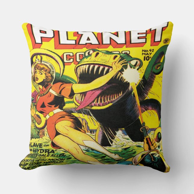PLANET COMIC SCI FI ART ILLUSTRATION KISSEN (Vorderseite)