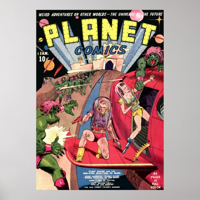 Planet-Comicen Poster (Vorne)