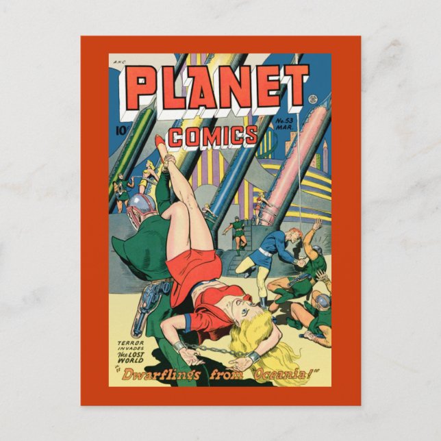Planet-Comicen Postkarte (Vorderseite)