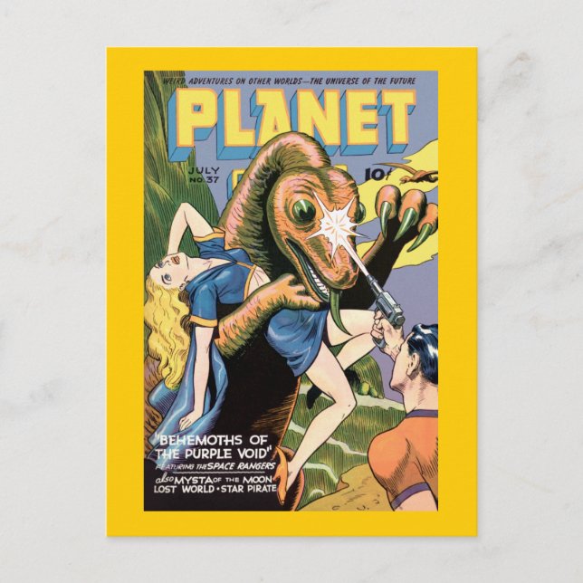 Planet-Comicen Postkarte (Vorderseite)