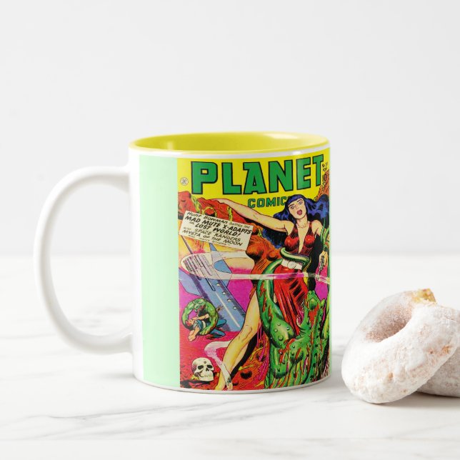 PLANET-COMICEN: VERÖFFENTLICHUNG DER IKONISCHEN SC ZWEIFARBIGE TASSE (Mit Donut)