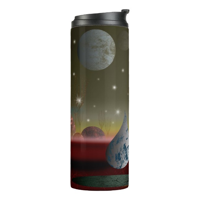 Planet der Form Thermalreisetrockner Thermosbecher (Nach links gedreht)