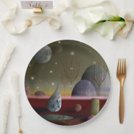 Planet der Formen 9" Papier Teller