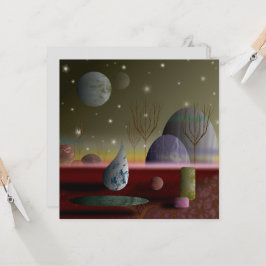 Planet der Formen Flachkarte 5.25x5.25