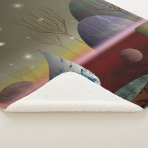 Planet der Formen Kleiner Sherpa-Blanket Sherpadecke
