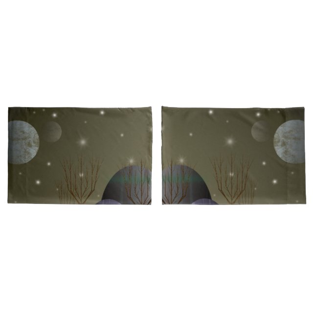 Planet der Formen Pillowcases (2 Größen) Kissenbezug (Rückseite-Set)